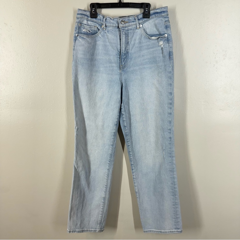 Express Blue Straight Leg Denim